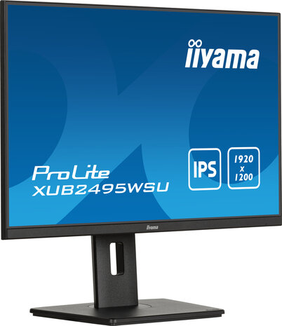ProLite XUB2495WSU-B7 LED 24&quot;, 1920 x 1200 WUXGA, IPS, 1000:1, 4 ms, HDMI, DisplayPort, speakers, mat zwart