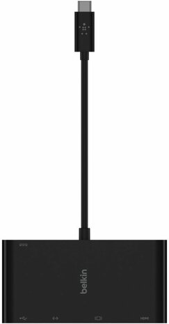 Multimedia + Charge Adapter - Docking station (USB-C, VGA, HDMI, GBLAN)