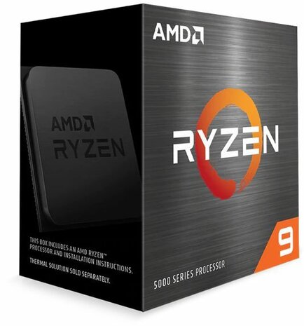 Socket AM4 : Ryzen 9-5900X, 3,7 GHz, 12-cores, 24 threads, 64 MB cache