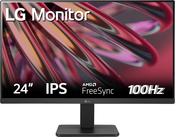 24MR400-B LED 24&quot;, 1920 x 1080 Full HD, 100 Hz, IPS, 1000:1, 5 ms, HDMI, VGA, mat zwart