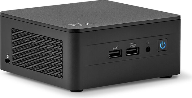 NUC 13 PRO RNUC13ANHI300002I Barebone mini PC (Intel Core i3-1315U, UHD Graphics, Gigabit Ethernet, 2.5 Gigabit Ethernet, Bluetooth 5.2, IEEE 802.11ax Wi-Fi 6E, zwart)