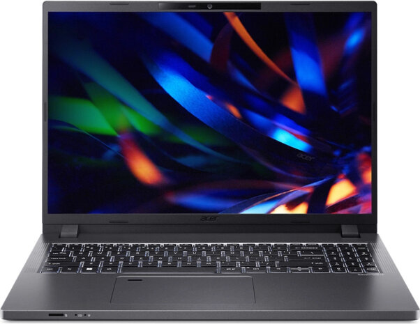 TravelMate P2 16 TMP216-51-G2-TCO (180&deg; hinge, Intel Core i7-1355U, Windows 11 Pro, Intel Iris Xe Graphics, 32 GB RAM, 512 GB SSD NVMe, 16&quot; IPS 1920 x 1200, Gigabit Ethernet, Wi-Fi 6E, grijs, Azerty)