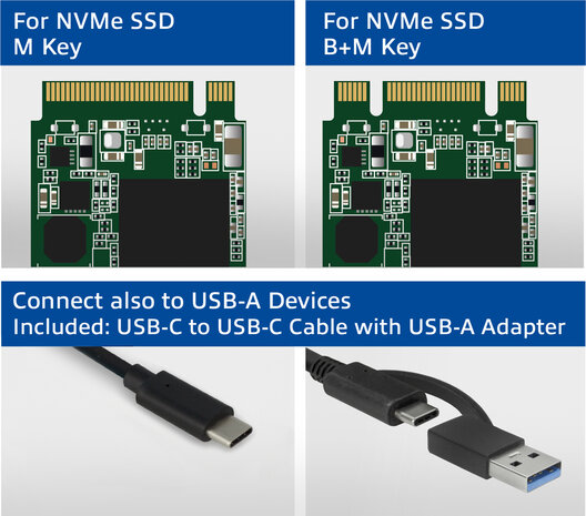 AC1615 USB-C M.2 NVME / PCIE SSD Enclosure
