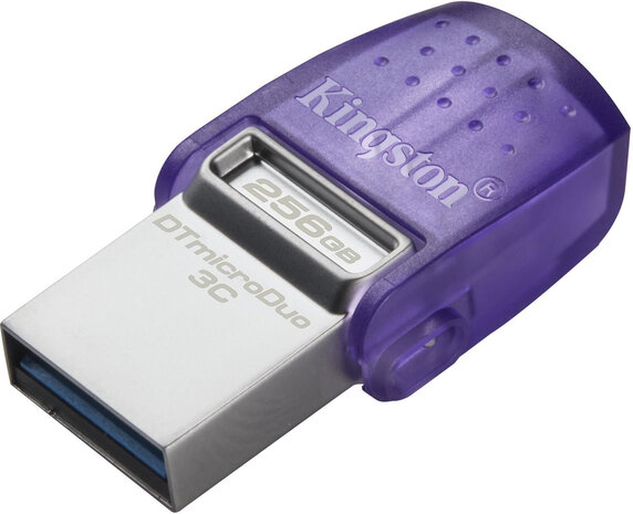 DTDUO3CG3/256GB DataTraveler microDuo 3C USB flash drive 256 GB (USB 3.2 Gen 1, USB-C)