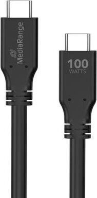 Rapid Charging USB-C kabel (3 meter, tot 100 Watt, 4K, zwart)