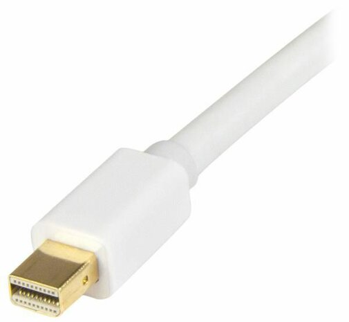 Mini DisplayPort M naar HDMI M converterkabel (1 meter, wit, 4K)