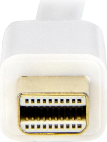 Mini DisplayPort M naar HDMI M converterkabel (2 meter, wit, 4K)