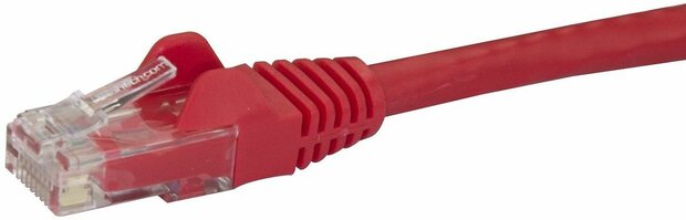 N6PATC50CMRD Cat6 Snagless Ethernet patchkabel (0,5 m, rood, RJ-45 M/M)