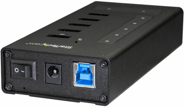 7 Poort USB-C Hub (USB-C naar 5 x USB-A + 2 x USB-C, metaal)