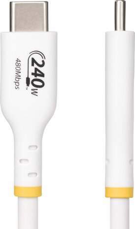 USB2EPR4MW USB-C Laadkabel (4 m, 240 Watt, USB-C M/M, Power Delivery 240 Watt, wit)