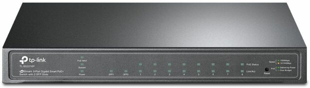 JetStream TL-SG2210P V3 Smart switch (8 x 10/100/1000 + 2 x SFP, PoE 58 Watt)