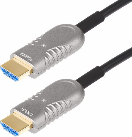 8K-A-100F-HDMI-CABLE HDMI 2.1 Hybrid Active Optical Cable (30 m, 8K Ultra High Speed, Fiber Optic, 48 Gbps, 8K 60 Hz, 4K 120 Hz)