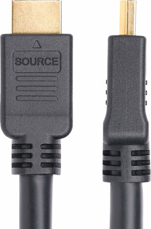 Active HDMI 2.0 kabel (10 meter, 4K 60Hz, High Speed, shielded, zwart)