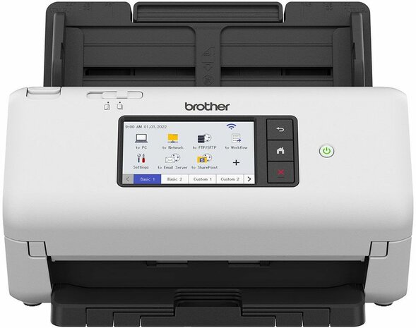 ADS-4700W Document scanner (duplex, A4, 600 x 600 dpi, 40 ppm, ADF, USB 3.0, Gigabit LAN, Wi-Fi, USB 2.0 host)