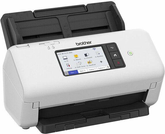 ADS-4700W Document scanner (duplex, A4, 600 x 600 dpi, 40 ppm, ADF, USB 3.0, Gigabit LAN, Wi-Fi, USB 2.0 host)