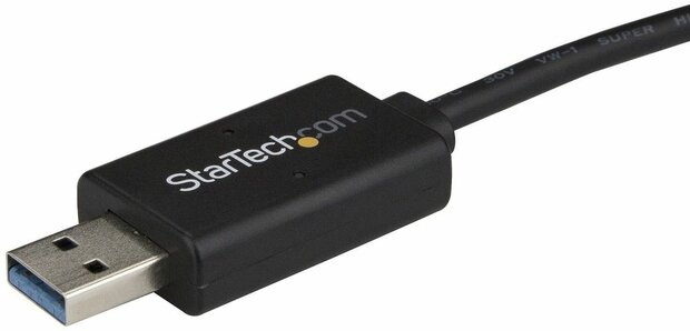 USBC3LINK USB-C naar USB datatransferkabel (Mac/Windows, USB 3.0, 2 meter, zwart)