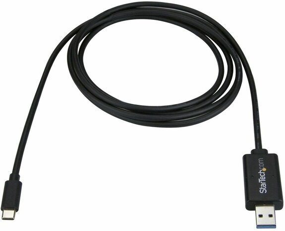 USBC3LINK USB-C naar USB datatransferkabel (Mac/Windows, USB 3.0, 2 meter, zwart)