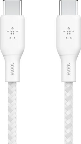 Boost Charge USB-kabel : USB-C M/M (2 meter, wit)