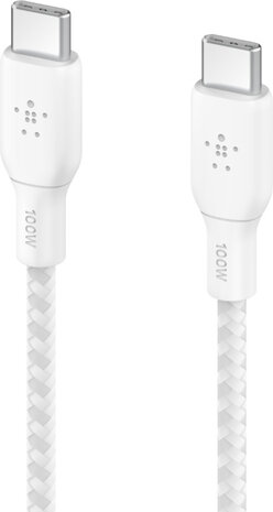 Boost Charge USB-kabel : USB-C M/M (2 meter, wit)