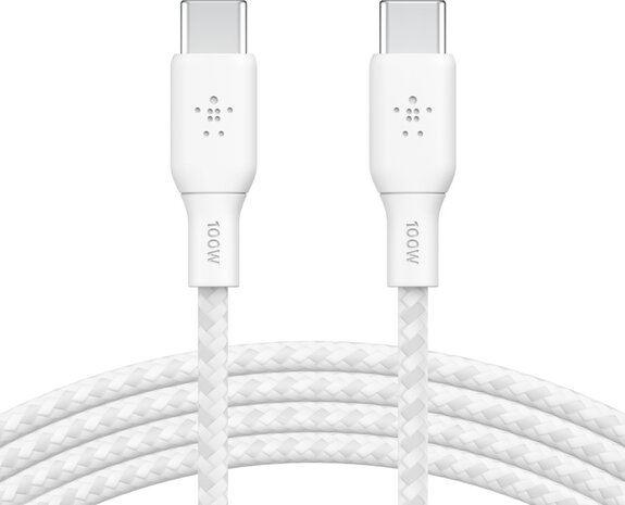 Boost Charge USB-kabel : USB-C M/M (2 meter, wit)