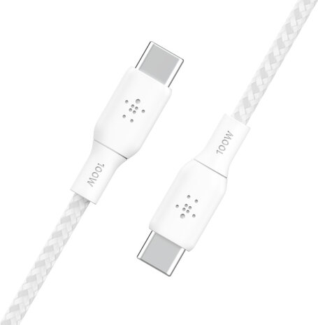 Boost Charge USB-kabel : USB-C M/M (2 meter, wit)