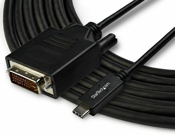 CDP2DVI3MBNL USB-C naar DVI-kabel (3 meter, 1920 x 1200, zwart)