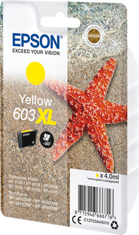 T03A4 inkjetcartridge 603XL geel