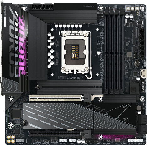 Socket 1851 : B860M AORUS ELITE WIFI6E (DDR5, 3 x M.2, DisplayPort)