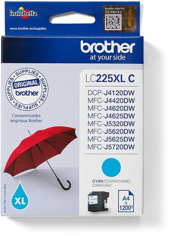 LC225XLC inkjetcartridge cyaan (1.200 afdrukken)