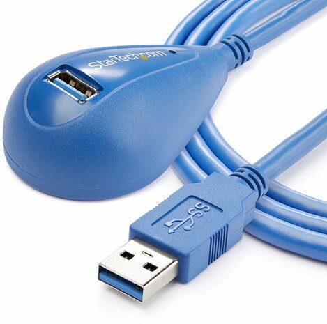 Desktop SuperSpeed USB 3.0 verlengkabel A-A M/F (1,5 meter, blauw)