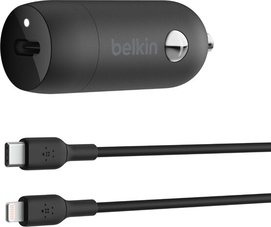 BoostCharge Car power adapter (30 Watt, 3 A, Fast Charge, Power Delivery 3.1 24 pin USB-C, zwart)