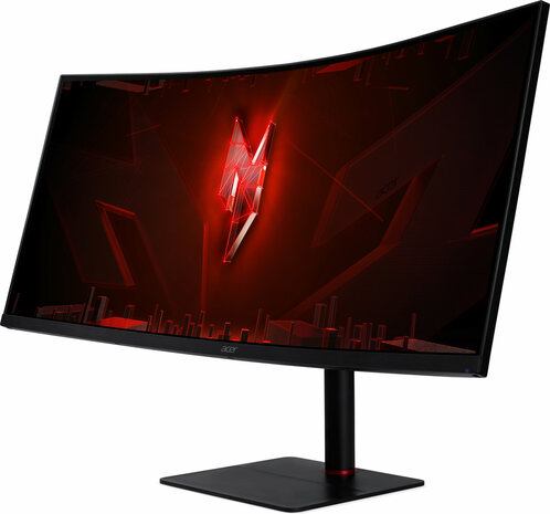 Nitro XV345CUR Vbmiphuzfx LED 34&quot;, gaming, curved, 3440 x 1440 UWQHD, 165 Hz, VA, 4000:1, HDR10, 0,5 ms, HDMI, DisplayPort, USB-C , speakers, zwart