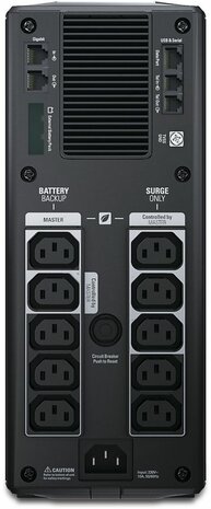 BR1500GI Back-UPS Pro 1500 UPS (865 Watt, 1500 VA, RS-232, USB, 10 output connectors)