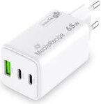 Fast Charger 65 Watt (1 x USB-A en 2 x USB-C, GaN technology)