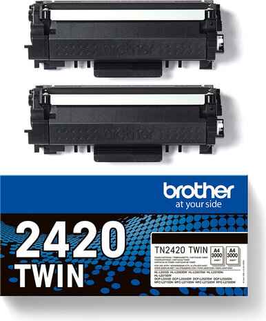 TN2420 TWIN toners zwart (2-pack)
