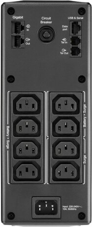Back-UPS Pro BR1300MI UPS (AC 230 Volt, 780 Watt, 1300 VA, USB, 8 output connectors)
