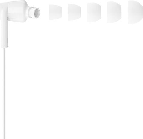 Earbuds (volumeregeling, wit)