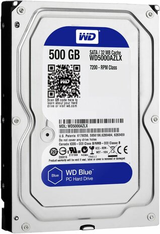 500 GB WD Blue WD5000AZLX (SATA 6 Gb/s, 7200 rpm, 32 MB cache)