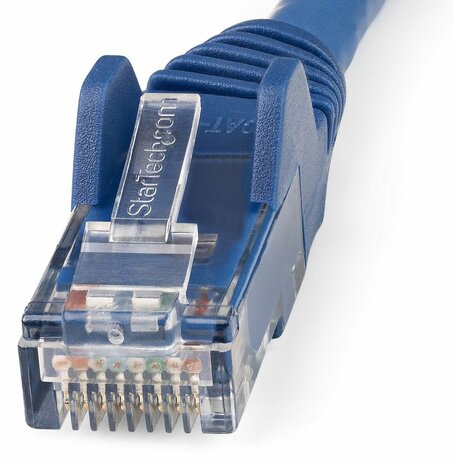 N6LPATCH2MBL LSZH Cat6 Ethernet kabel (10 Gigabit Snagless, RJ45, 100 Watt PoE, blauw, 2 m)
