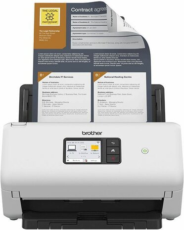 ADS-4500W Document scanner (dual CIS, duplex, A4, 600 dpi x 600 dpi, 35 ppm, ADF, USB 3.0, Gigabit LAN, Wi-Fi)