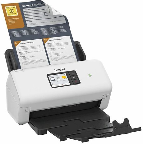 ADS-4500W Document scanner (dual CIS, duplex, A4, 600 dpi x 600 dpi, 35 ppm, ADF, USB 3.0, Gigabit LAN, Wi-Fi)