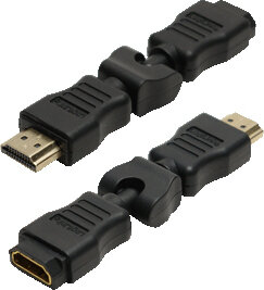 Adapter HDMI F naar HDMI M (270&deg; draaibaar)