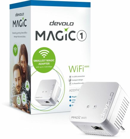 Magic 1 WiFi mini Bridge (HomeGrid, 802.11b/g/n, 2,4 GHz, wall-pluggable)