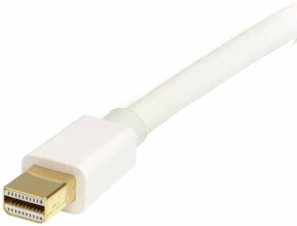 Mini DisplayPort naar DisplayPort kabel M/M (3 meter, wit)