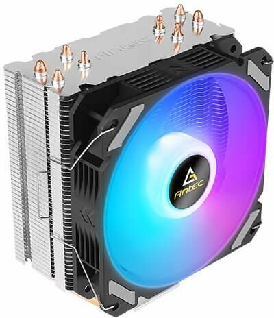 A400i Processor cooler (voor LGA1156, AM2, AM2+, LGA1366, AM3, LGA1155, AM3+, LGA2011, FM1, FM2, LGA1150, FM2+, LGA1151, AM4, LGA1200 en LGA1700, copper heat pipes, aluminium fins, 120 mm)