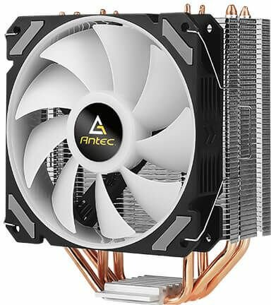 A400i Processor cooler (voor LGA1156, AM2, AM2+, LGA1366, AM3, LGA1155, AM3+, LGA2011, FM1, FM2, LGA1150, FM2+, LGA1151, AM4, LGA1200 en LGA1700, copper heat pipes, aluminium fins, 120 mm)