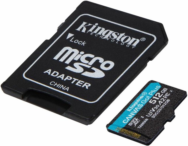 SDCG3/512GB Canvas Go! Plus Flash memory card 512 GB (A2, Video Class V30, UHS-I U3, Class 10, microSDXC UHS-I)