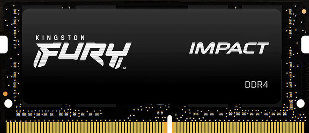 KF432S20IB/32 FURY Impact DDR4 32 GB, SO-DIMM 260-pin, 3200 MHz, PC4-25600, CL20, zwart