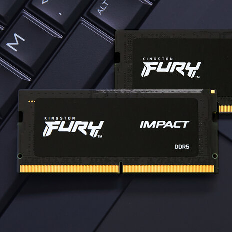 KF556S40IBK2-32 FURY Impact DDR5 kit 32 GB, SO-DIMM 262-pin, 5600 MHz, PC5-44800, CL40, on-die ECC (2 x 16 GB)