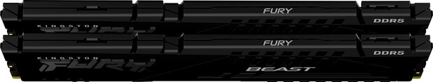KF560C30BBK2-32 FURY Beast DDR5 kit 32 GB, DIMM 288-pin, 6000 MHz, PC5-48000, CL30, zwart (2 x 16 GB)